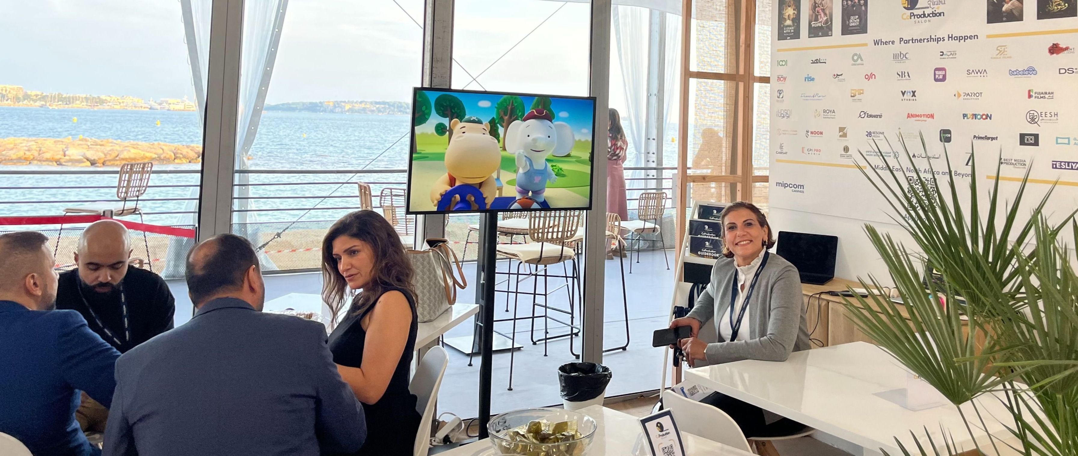 CoProduction Salon booth MIPCOM 2025 Cannes, France